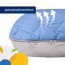 Набір подушок 2 шт для сну та відпочинку стьобана IDEIA 140х75х20 см, U-shape, з наволочкою на блискавці, антиалергенна, для вагітних, для тіла, для чоловіків джинс та сіро-біла, фото 6 Набір подушок 2 шт для сну та відпочинку стьобана IDEIA 140х75х20 см, U-shape, з наволочкою на блискавці, антиалергенна, для вагітних, для тіла, для чоловіків джинс та сіро-біла, фото 6