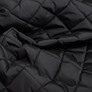 Ткань подкладочная стеганная утеплитель 7,5x7,5 см, синтепон 100 + спанбонд, плащевой однотонный, 140 см, 210 гр/м2 чорна, фото 2