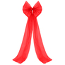 Decorative Christmas tree bow 65х200 cm large red tulle червоний , фото 1 Decorative Christmas tree bow 65х200 cm large red tulle червоний , фото 1