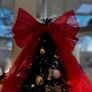 Decorative Christmas tree bow 65х200 cm large red tulle червоний , фото 9 Decorative Christmas tree bow 65х200 cm large red tulle червоний , фото 9