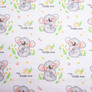 Flannel Cotton Fabric, 180 cm, 155 g/m², Children`s Print 10-0668 GREY, soft fabric for bedding and swaddles, фото 2