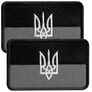 Set of 2 Velcro Patches Flag with Trident UPA 5x8 cm Black Embroidered Patch Insignia Chevron, фото 1