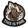 Chevron on Velcro This is fine 7.6x7.1 cm, embroidered patch, funny chevron patch, фото 1