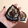 Chevron on Velcro This is fine 7.6x7.1 cm, embroidered patch, funny chevron patch, фото 4