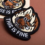 Chevron on Velcro This is fine 7.6x7.1 cm, embroidered patch, funny chevron patch, фото 7