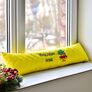 Cushion cushion insulation for windows and doors TM IDEIA 15x90 cm жовтий з вишивкою, фото 1