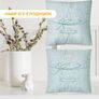 Set of 2 Decorative Pillows 40x40 cm Easter IDEIA, Embroidered Pillow, Festive Decor м`ята, фото 5