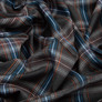 Checkered suit fabric, 148 cm wide, 265 g/m², plaid, tartan, suit fabric коричнево синя, фото 3