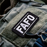 2-Piece FAFO 5х8 см Patch Set Military Embroidered Patch with Hook & Loop Backing, фото 2