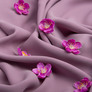 Barbie crepe suit fabric, 145 cm wide, 228 g/m², suitable for clothing, dresses, suits, and skirts сірий фрез, фото 3