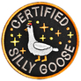 Certified Silly Goose Patch 7,6 cm Embroidered Hook-Backed Morale Patch for Tactical Backpack, Vest, Dog Harness, Helmet, or Gear, фото 1