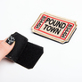 2-Piece Patch Set "Ticket to Pound Town" with Hook Backing – 4.6×7.6 cm Embroidered Morale Patches, фото 5