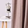 Plain curtain fabric Loft, 315 cm wide, drapery fabric, suitable for curtains, drapes, and sheers V-08 капучино, фото 4