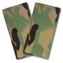 Set of 2 Rank Patches with Hook Backing – Ukrainian Armed Forces Soldier, 5×10 cm, Embroidered Multicam Patch, фото 1