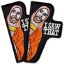 2Pcs I Saw That Patch Set – Embroidered Jesus Morale Patches for Tactical Backpack, Vest, Dog Harness, Hat, Jacket – Hook Backing, Sew-On Option, 1.7x3 Inches, фото 1