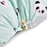 Nursing Pillow 30x190 cm, Cotton, Hypoallergenic Fiber, for Mom and Baby Comfort, with Zipper панда м`ята, фото 2