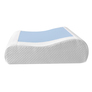 CoolGel Orthopedic Pillow 60х40х11/9 см cm IDEIA Contour Memory Foam Pillow for Side, Back, and Stomach Sleepers, with Zippered Cooling Pillowcase, фото 3