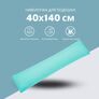 Наволочка для подушки NORDIC TM IDEIA 40х140 см бязь з блискавкою м`ята, фото 2