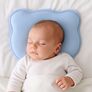 BabyComfort PAPAELLA Orthopedic Baby Pillow 27х22х3 cm with Memory Foam, Bear-Shaped блакитна, фото 3