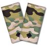2-Piece Chevron Set with Hook Backing Ukrainian Army Rank Epaulettes Junior Lieutenant in Multicam, 5х10 cm, фото 1