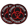Набор шевронов 2 шт Zombie Outbreak Response Team 8 см, вышитый патч нашивка шеврон, фото 1