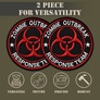 2pcs Zombie Outbreak Response Team Patch, Embroidered Hook and Loop Zombie Patch, Tactical Morale Funny Patches for Tactical Backpack, Vest, Hat, Dog Harness, Sew on Option, фото 4 2pcs Zombie Outbreak Response Team Patch, Embroidered Hook and Loop Zombie Patch, Tactical Morale Funny Patches for Tactical Backpack, Vest, Hat, Dog Harness, Sew on Option, фото 4