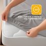 Knitted Fitted Sheet 80/90х200х35 cm with Elastic IDEIA, Stretch, Jersey, Cotton сіра, фото 4 Knitted Fitted Sheet 80/90х200х35 cm with Elastic IDEIA, Stretch, Jersey, Cotton сіра, фото 4