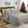 IDEIA bedding set 145х215 satin cotton сірий/беж, фото 1