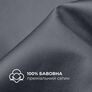 Набір постільної білизни полуторний IDEIA підковдра 145х215 см + 2 наволочки 50x70 см преміум сатин бавовна т/сірий, фото 5