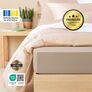 IDEIA Euro Bedding Set 200х220 Premium Cotton Sateen with Fitted Jersey Sheet for Mattress 140/160х200 cm in Gift Box беж, фото 7