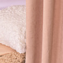 Ткань портьерная однотонная Convas 300 см 253 гр/м2, шторная ткань, ткань для штор, шторы, портьеры, гардины, ткань гардинная V-35 пудра, фото 5