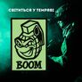 BOOM Glow in the Dark Patch Set 2 pcs, Hook Backed, Embroidered Morale Patches, 5.4х8 cm, фото 3