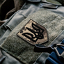 2pcs Patch Set with Hook Backing “Trident of Ukraine” Black on Pixel, 8х10 cm, Embroidered Patch, Badge, Chevron, фото 2 2pcs Patch Set with Hook Backing “Trident of Ukraine” Black on Pixel, 8х10 cm, Embroidered Patch, Badge, Chevron, фото 2
