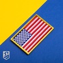Шеврон с липучкой Флаг США 5х8 см вышитый патч нашивка, фото 5