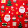 The decorative fabric Freedom tablecloth Санта на червоному, фото 2 The decorative fabric Freedom tablecloth Санта на червоному, фото 2