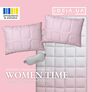 Набор евро WomenTime IDEIA одеяло 200х220 и 2 шт подушка 50х70 антиаллергенный, искусственный пух + маска для сна в коробці, фото 3