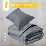 Set Man Maker IDEIA duvet 140x210 and pillow 50x70 gray, hypoallergenic, artificial down, soft pillow в коробці, фото 2 Set Man Maker IDEIA duvet 140x210 and pillow 50x70 gray, hypoallergenic, artificial down, soft pillow в коробці, фото 2