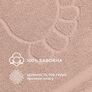 Килимок для ніг та ванної кімнати 50х70 см бавовна жаккард з ніжками щіл 700 гр/м2 беж, фото 3