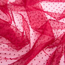 Ткань органза полупрозрачная 25 гр/м2 145 см легкая для платьев, декора, вечерних и карнавальных костюмов бордо, фото 3