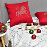 Decorative Christmas Pillow 50х50 cm “Lucky Horse” by IDEIA Symbol of the Year 2026 червона, фото 2