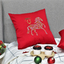 Decorative Christmas Pillow 50х50 cm “Lucky Horse” by IDEIA Symbol of the Year 2026 червона, фото 7