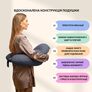 Feeding Pillow "Couch" 60x70x16 cm cotton hypoallergenic fiber т/сіра, фото 2