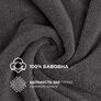 Набір рушників 6 шт 30х30 см махрових щіл 550 натуральна бавовна, серветка, рушник т/сірий, фото 5