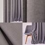 Комплект штор 2 шт 150х260 см, Canvas штори, гардини, портьєри на шторній тасьмі сіра, фото 3