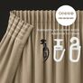 Set of 2 curtains 150x260 cm, Canvas curtains, drapes, portieres on curtain tape т беж, фото 5