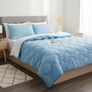 Set NordicBlue IDEIA duvet 200x220 and 2 pcs pillow 50x70 blue, hypoallergenic, artificial down, soft pillow, фото 2