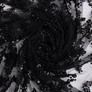 Ткань гипюр бисер, нарядная ткань, ткань для вечерних платьев, блестящая ткань чорна, фото 1