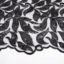 Ткань гипюр, нарядная ткань, ткань для вечерних платьев, кружевная ткань черная, фото 3