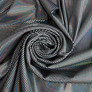 Hologram stretch knit fabric 200 gsm 145 cm shiny and elastic for evening outfits, carnival costumes, and accessories чорна, фото 1