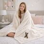 Velsoft blanket 170х210 cm, super soft, with  embroidery молоко, фото 2